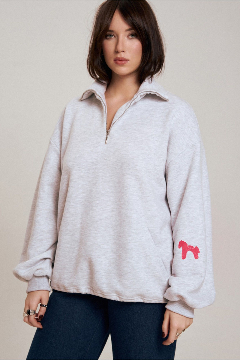 Джемперы JRSy 2652 серый_меланж