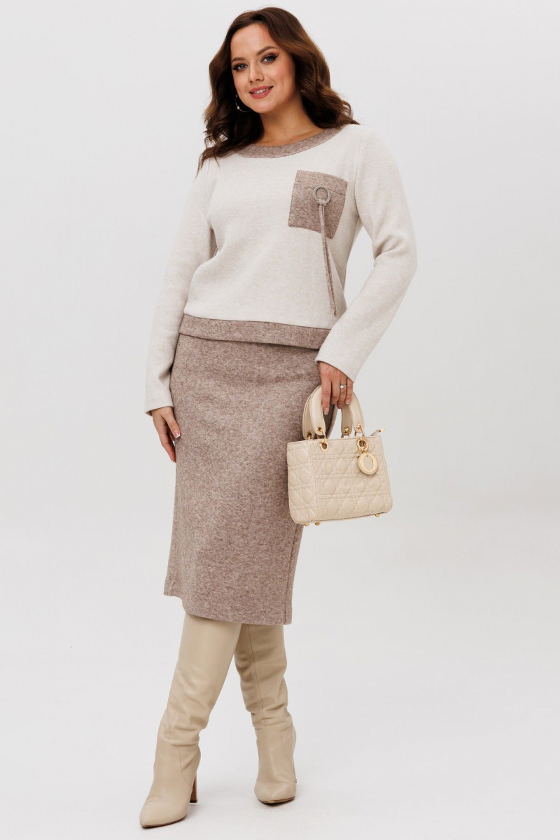 Юбочный комплект Galean Style 993 коричневый