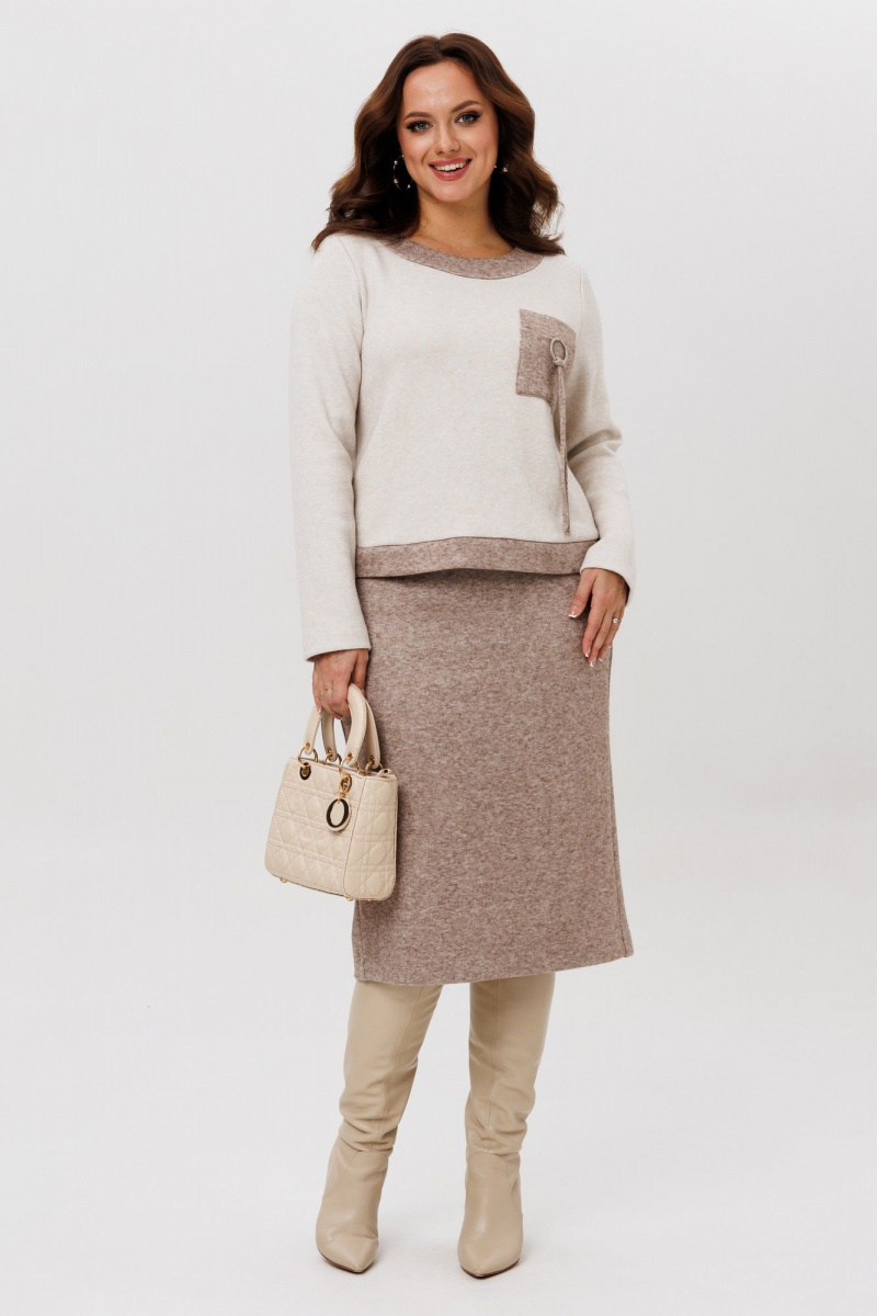 Юбочный комплект Galean Style 993 коричневый