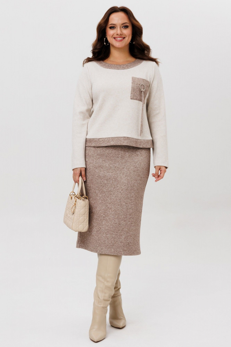 Юбочный комплект Galean Style 993 коричневый