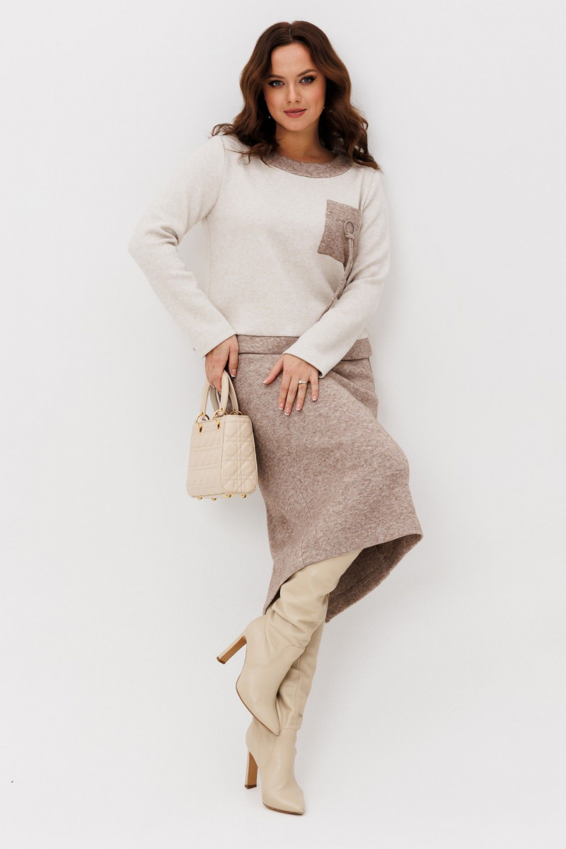 Юбочный комплект Galean Style 993 коричневый