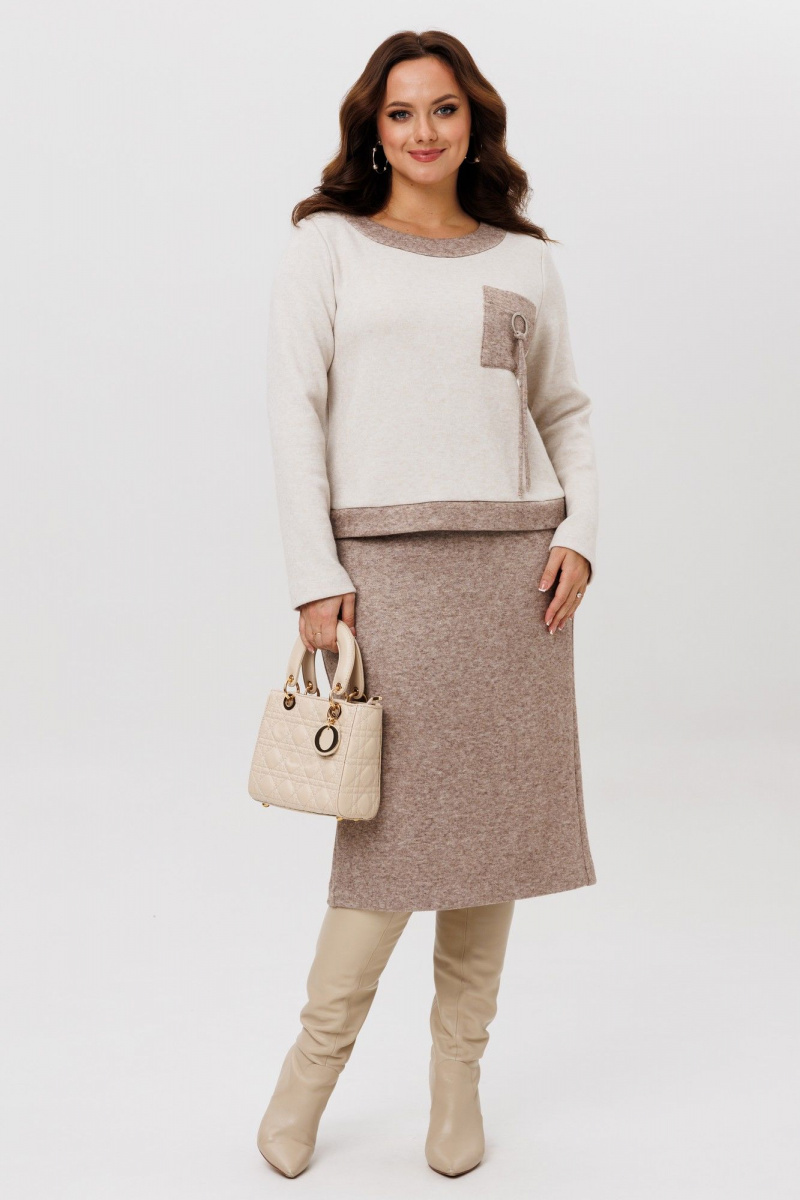 Юбочный комплект Galean Style 993 коричневый