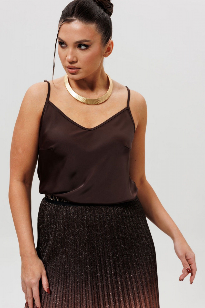 Блузы Mislana 1164бл_шоколад