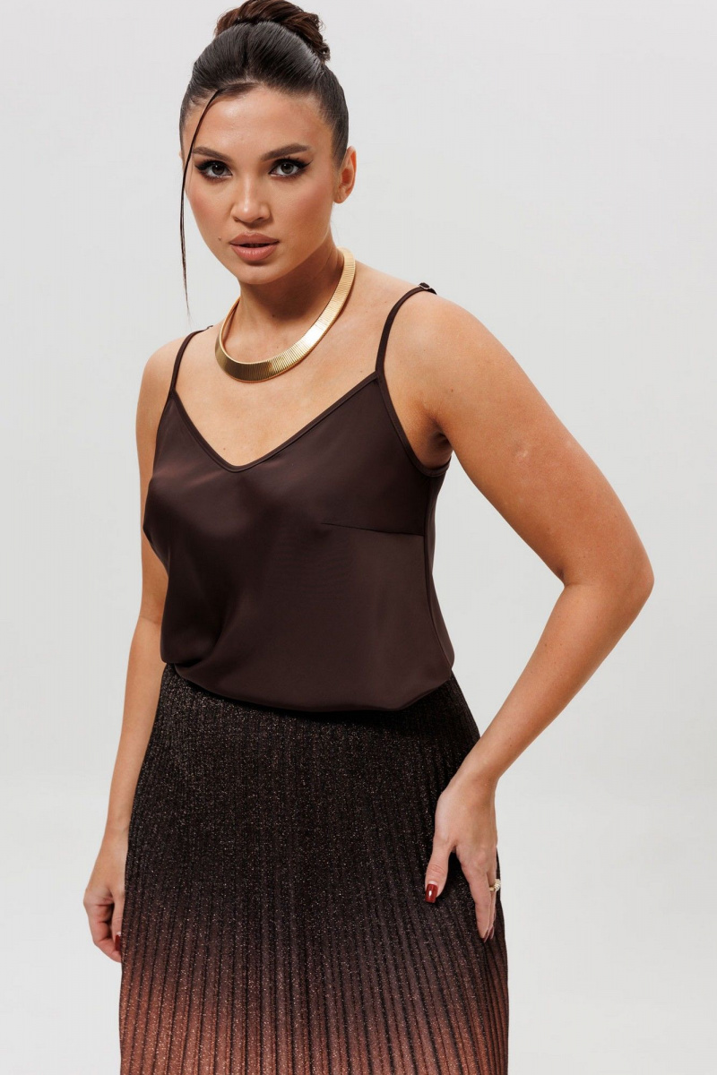 Блузы Mislana 1164бл_шоколад