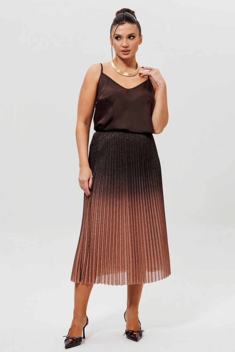 Блузы Mislana 1164бл_шоколад