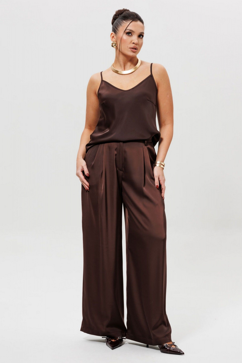 Блузы Mislana 1164бл_шоколад