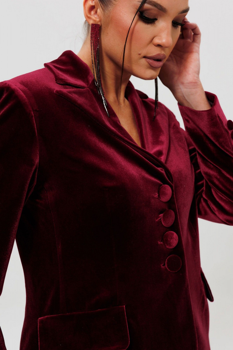 Юбочный костюм Mislana 1165/1 бордо