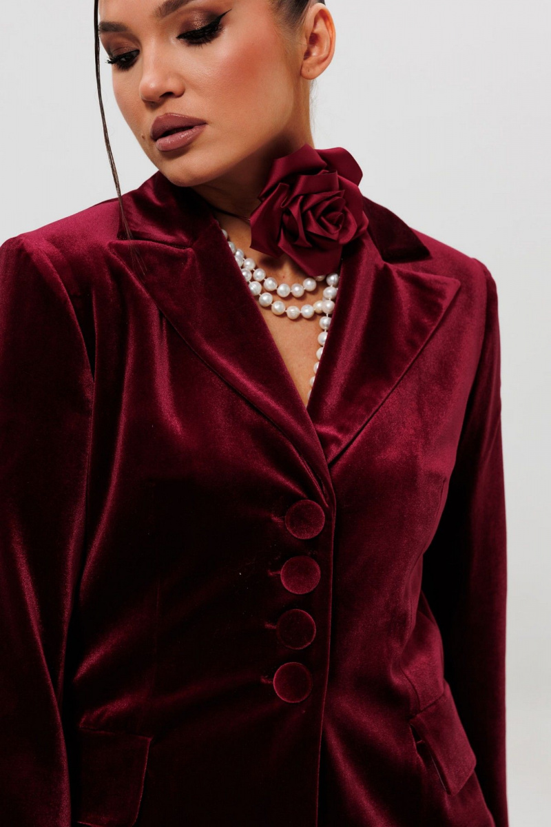 Юбочный костюм Mislana 1165/1 бордо