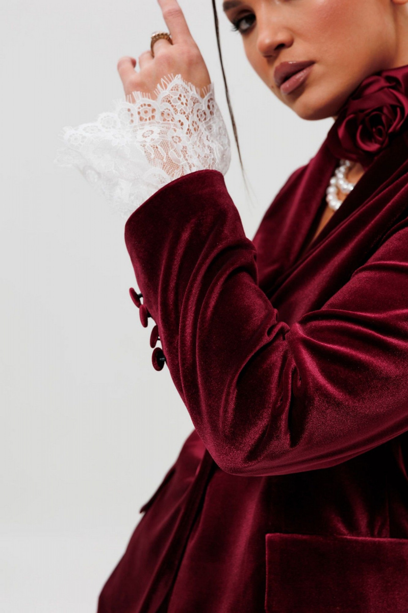 Брючный костюм Mislana 1169/1м бордо