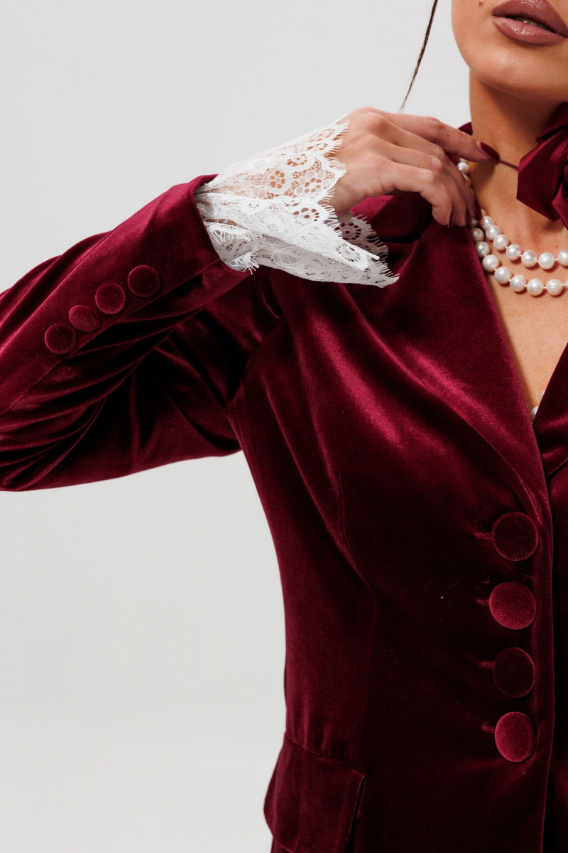 Брючный костюм Mislana 1169/1м бордо