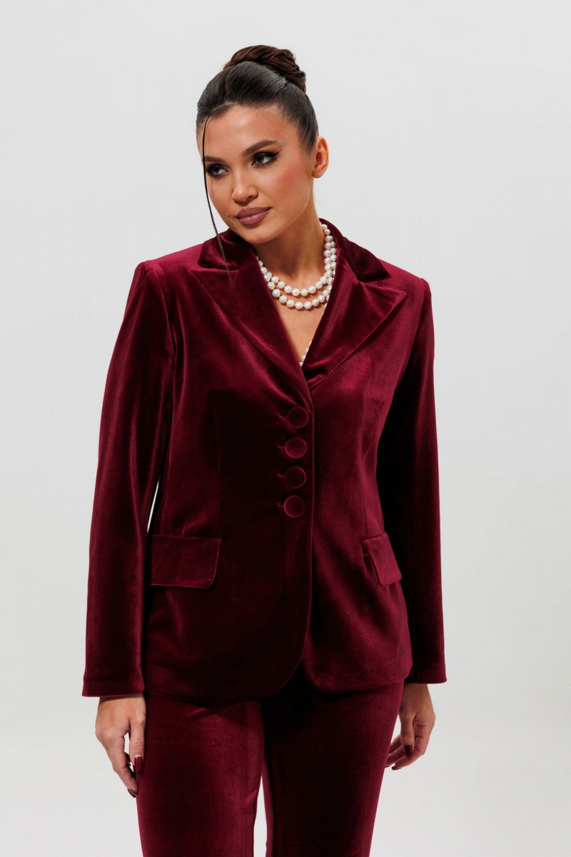 Брючный костюм Mislana 1169/1 бордо