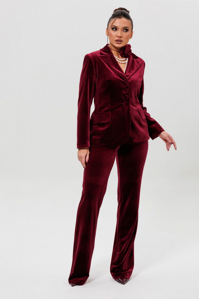 Брючный костюм Mislana 1169/1 бордо