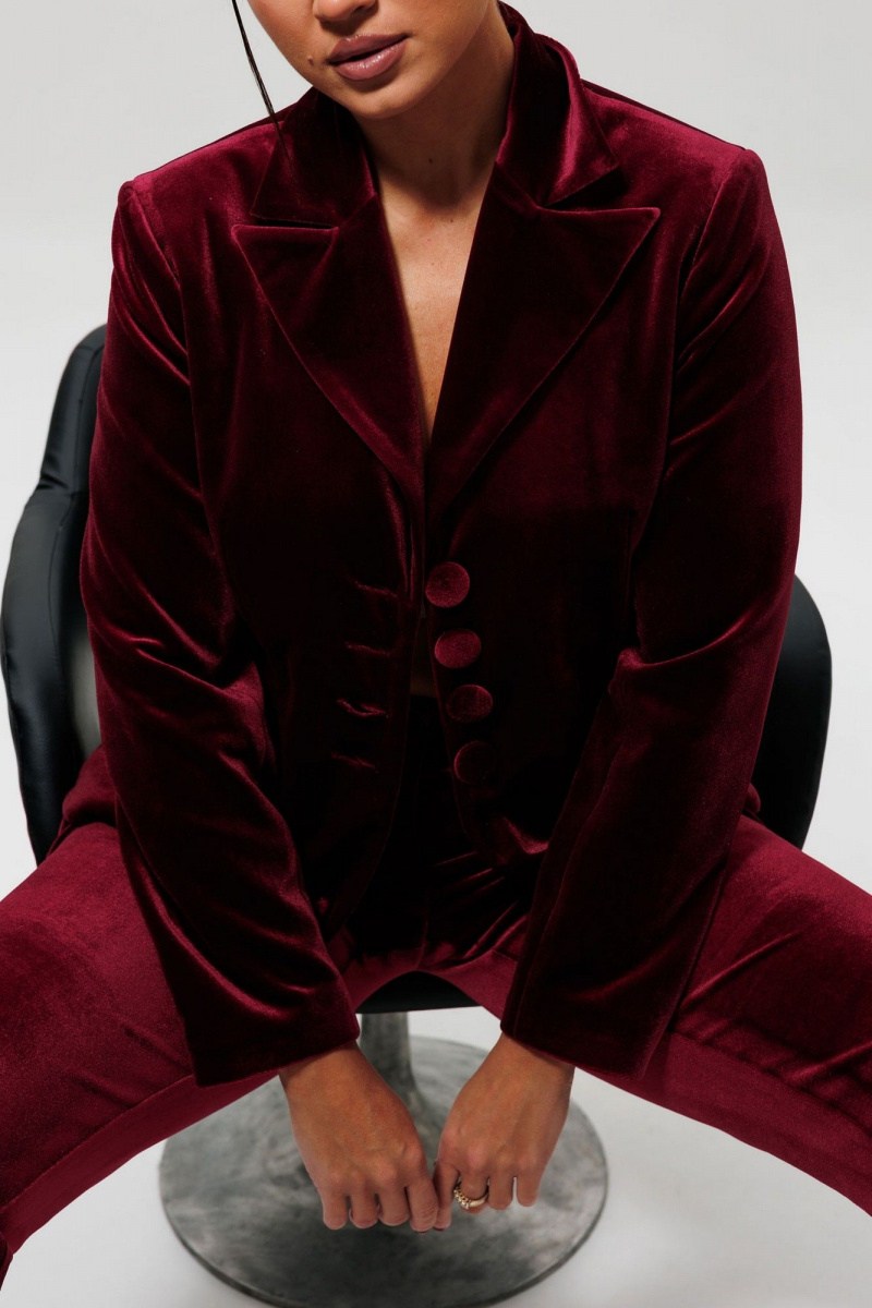 Брючный костюм Mislana 1169/1 бордо