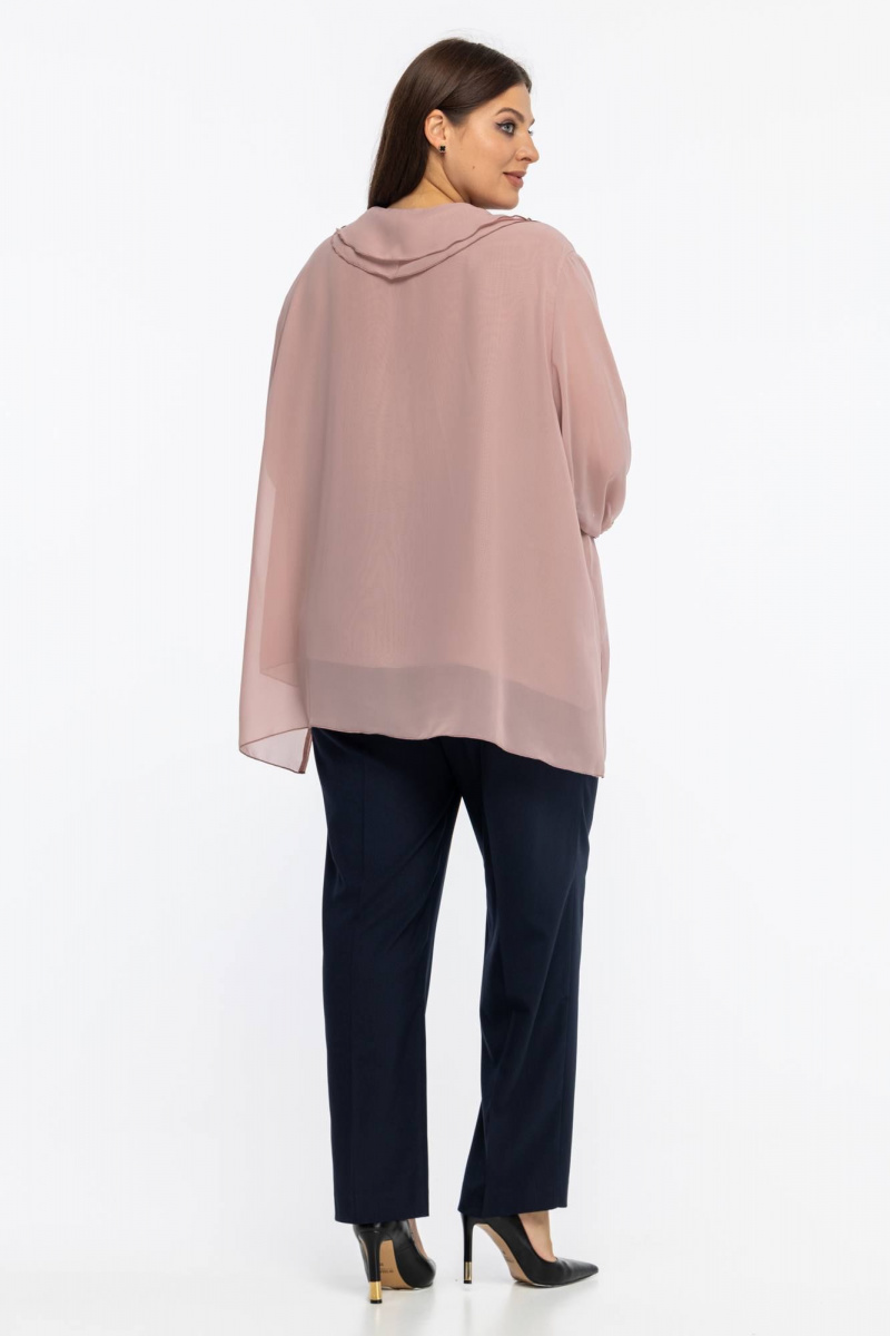Блузы Avila 1006 пудровый