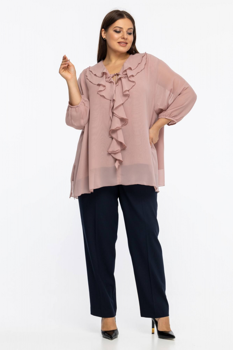 Блузы Avila 1006 пудровый