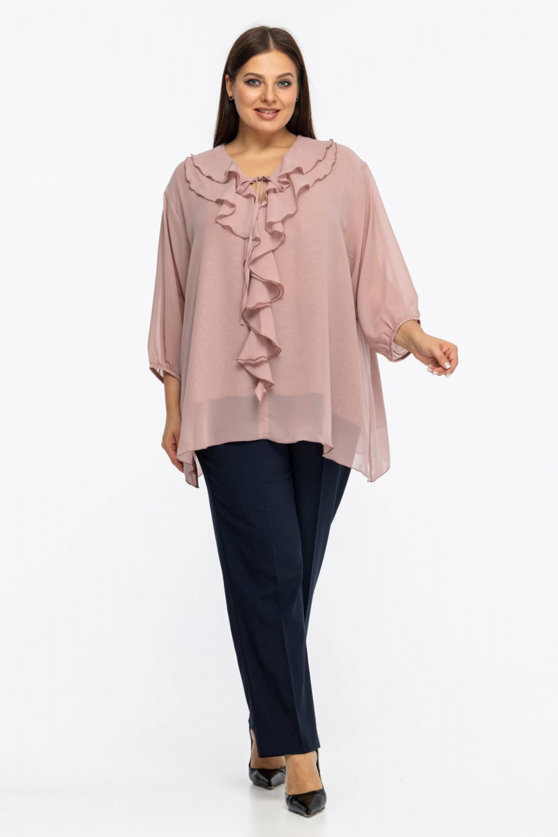 Блузы Avila 1006 пудровый