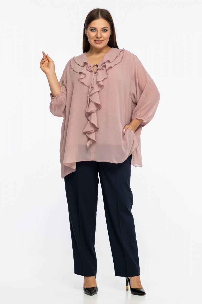 Блузы Avila 1006 пудровый