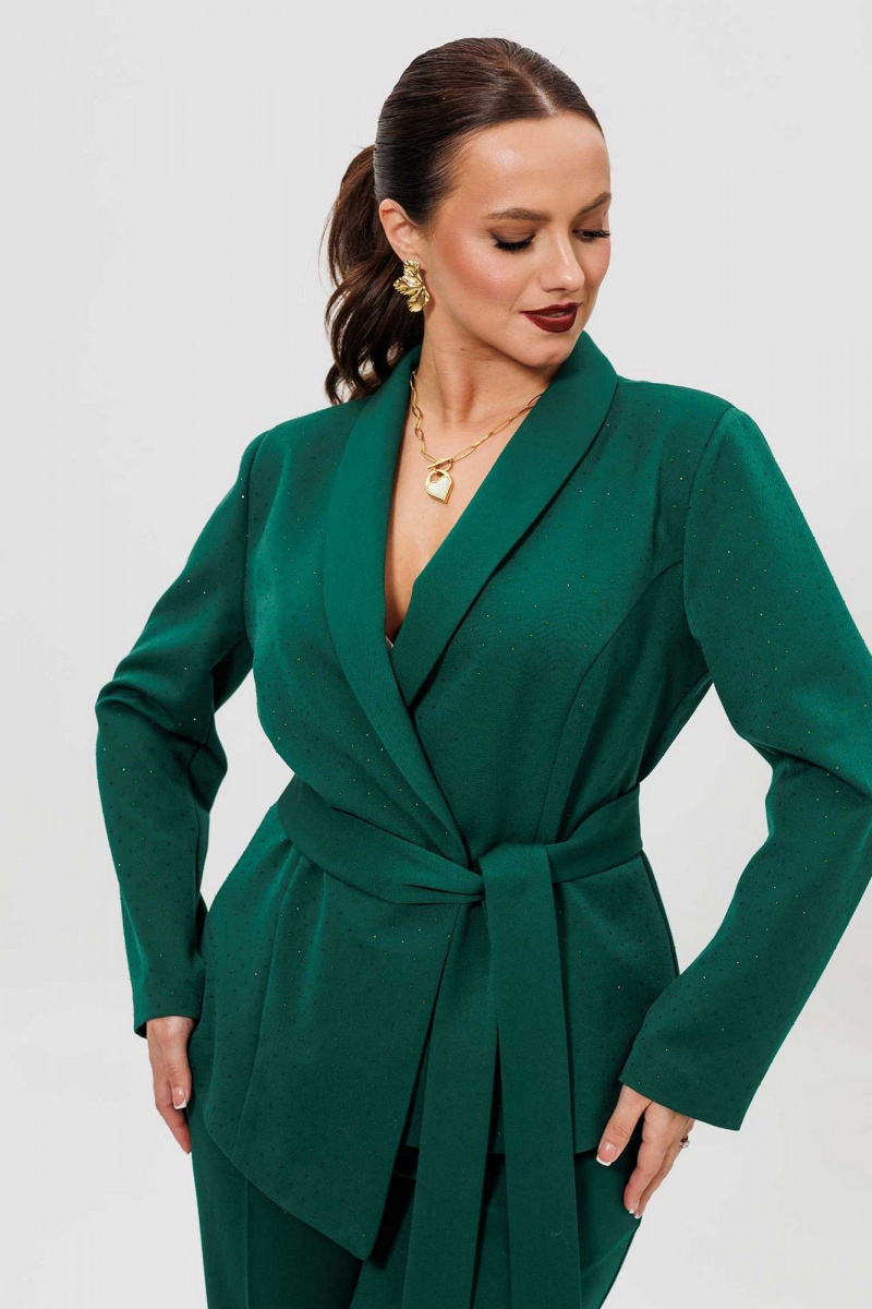 Брючный костюм Mislana 1269 зеленый