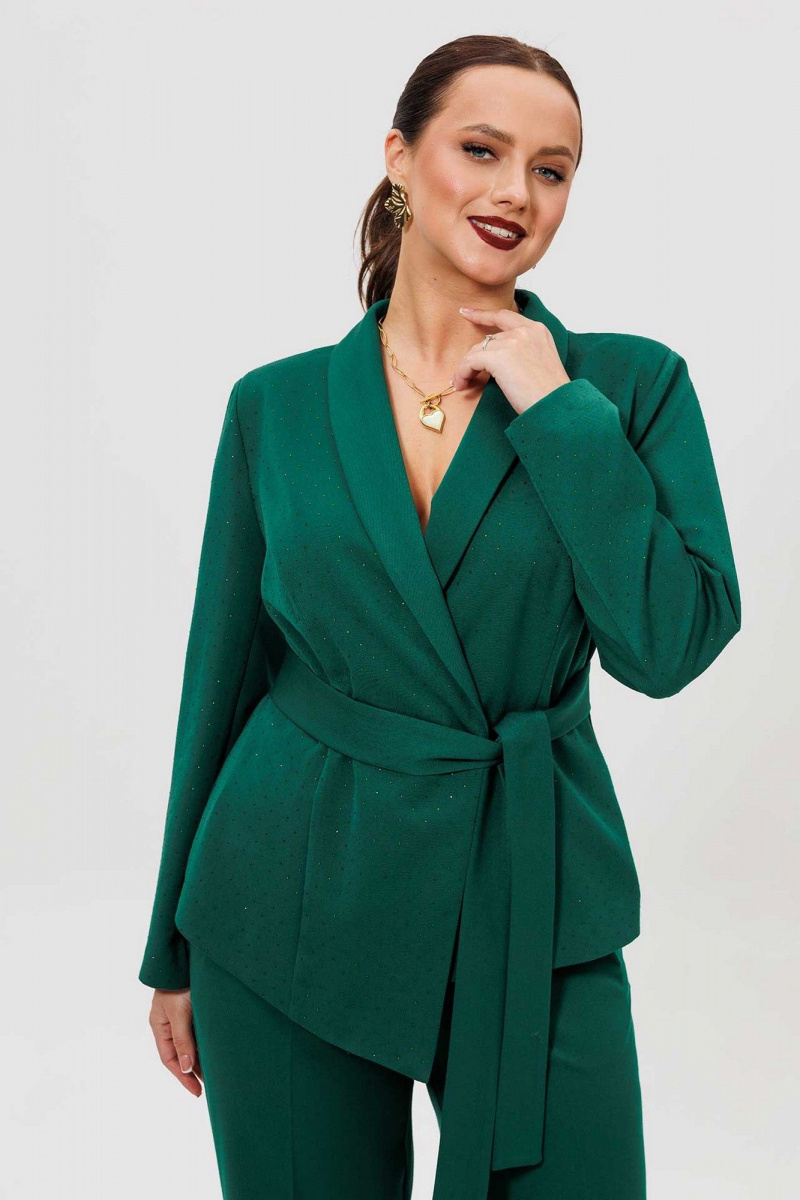 Брючный костюм Mislana 1269 зеленый