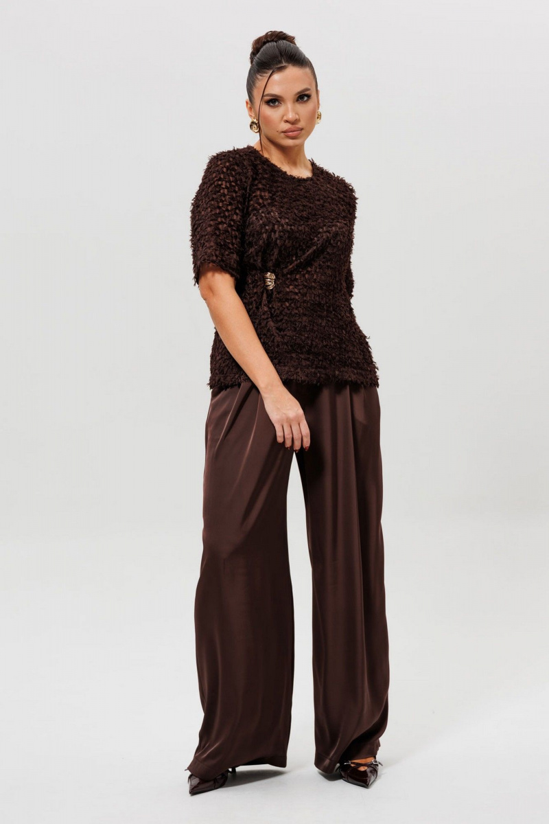 Брючный костюм Mislana 1280к шоколад