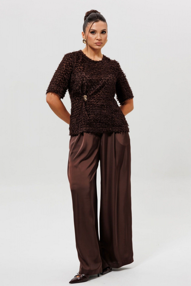 Брючный костюм Mislana 1280к шоколад