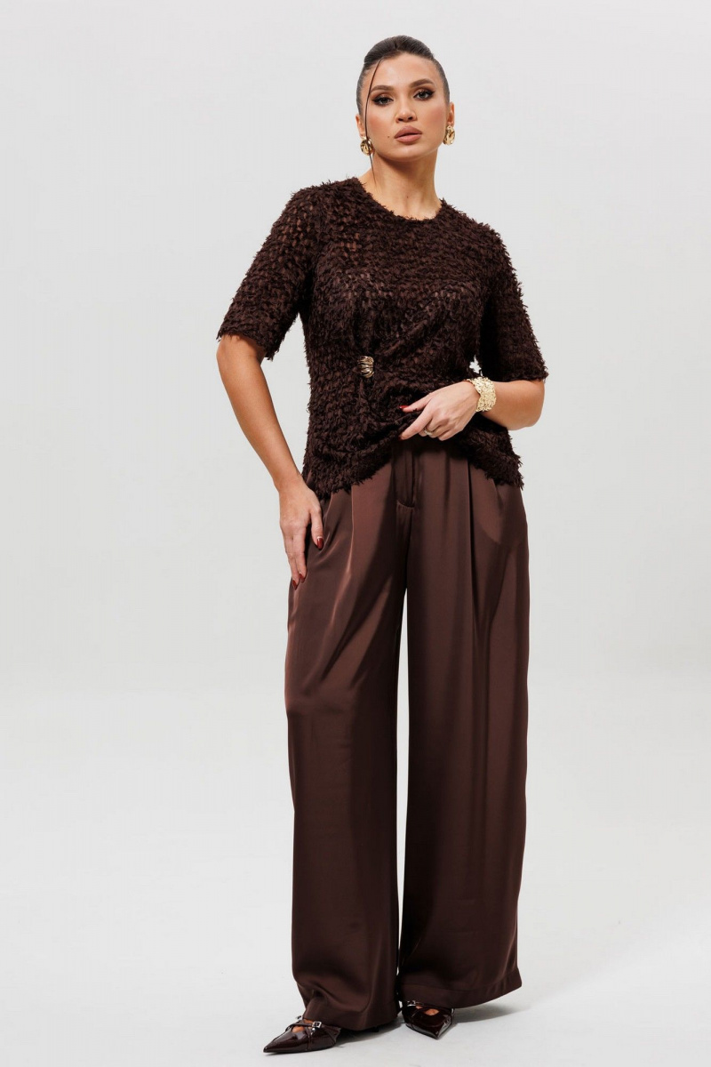 Брючный костюм Mislana 1280к шоколад