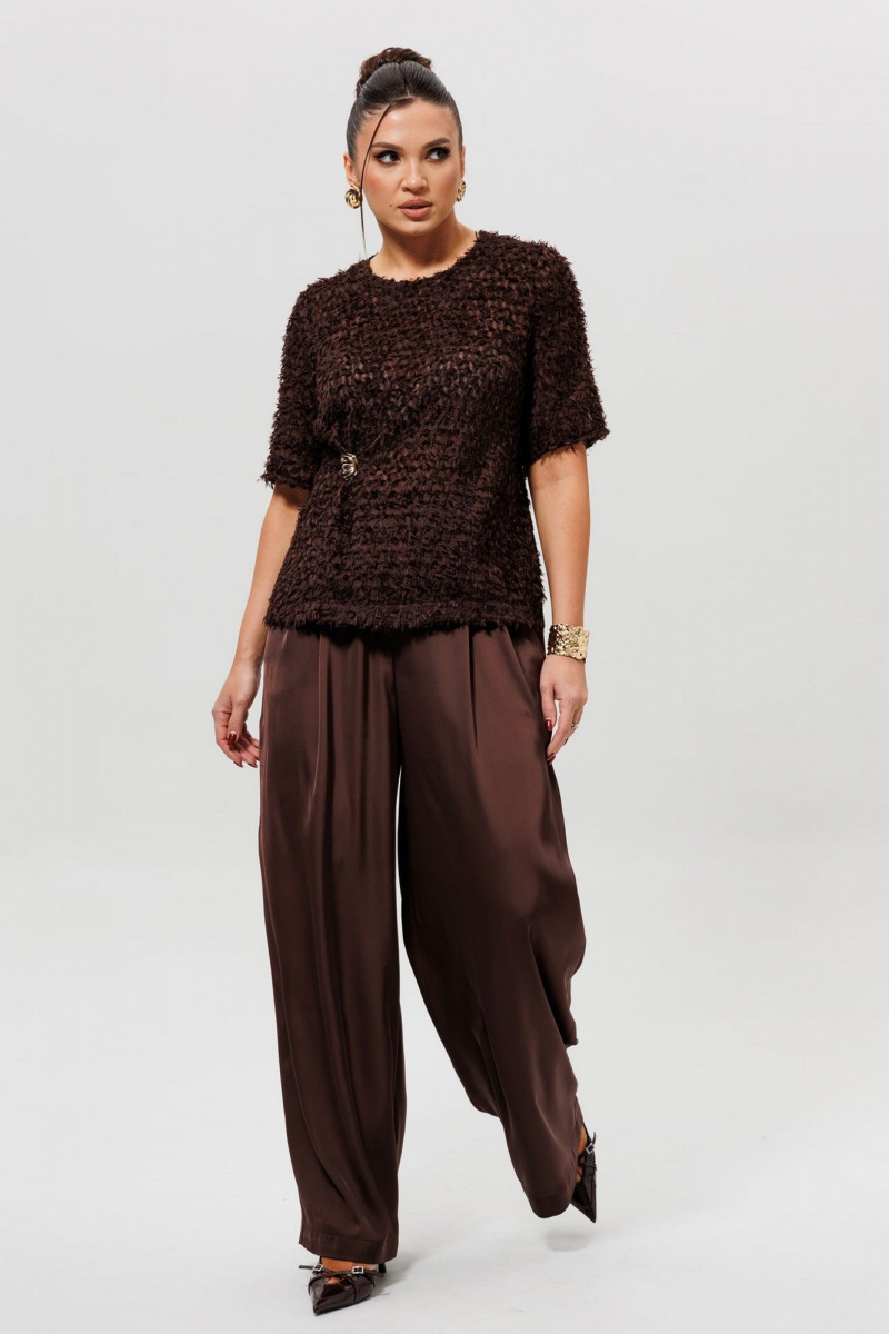 Брючный костюм Mislana 1280к шоколад