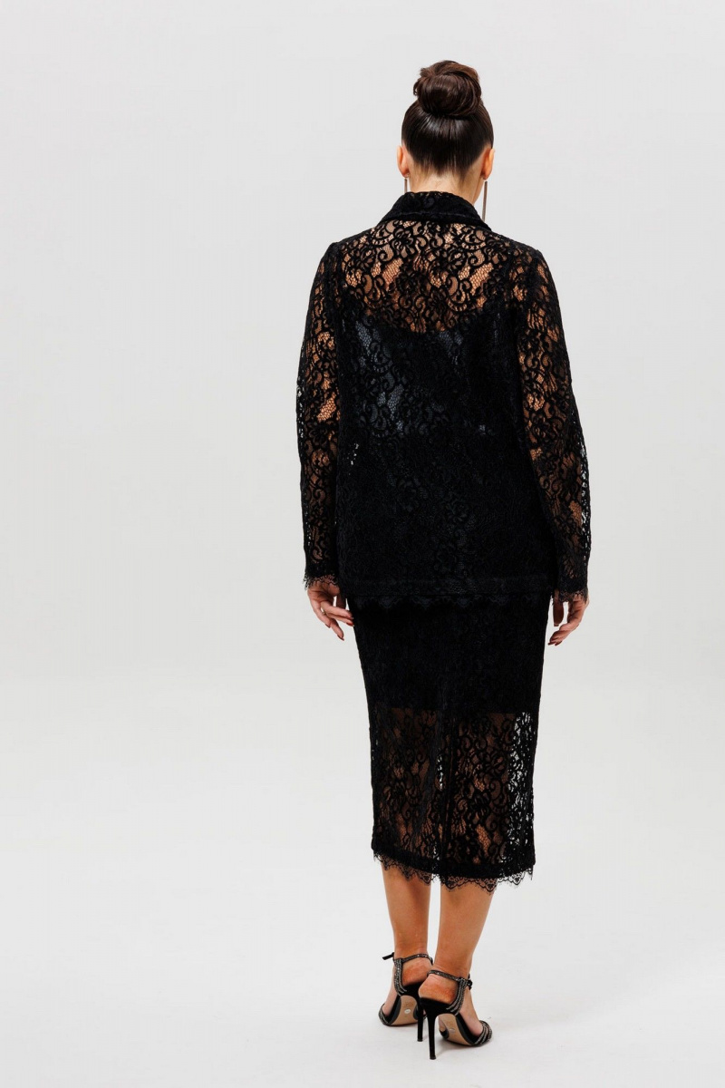 Юбочный костюм Mislana 1284 черный