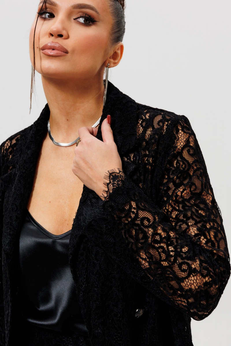 Юбочный костюм Mislana 1284 черный