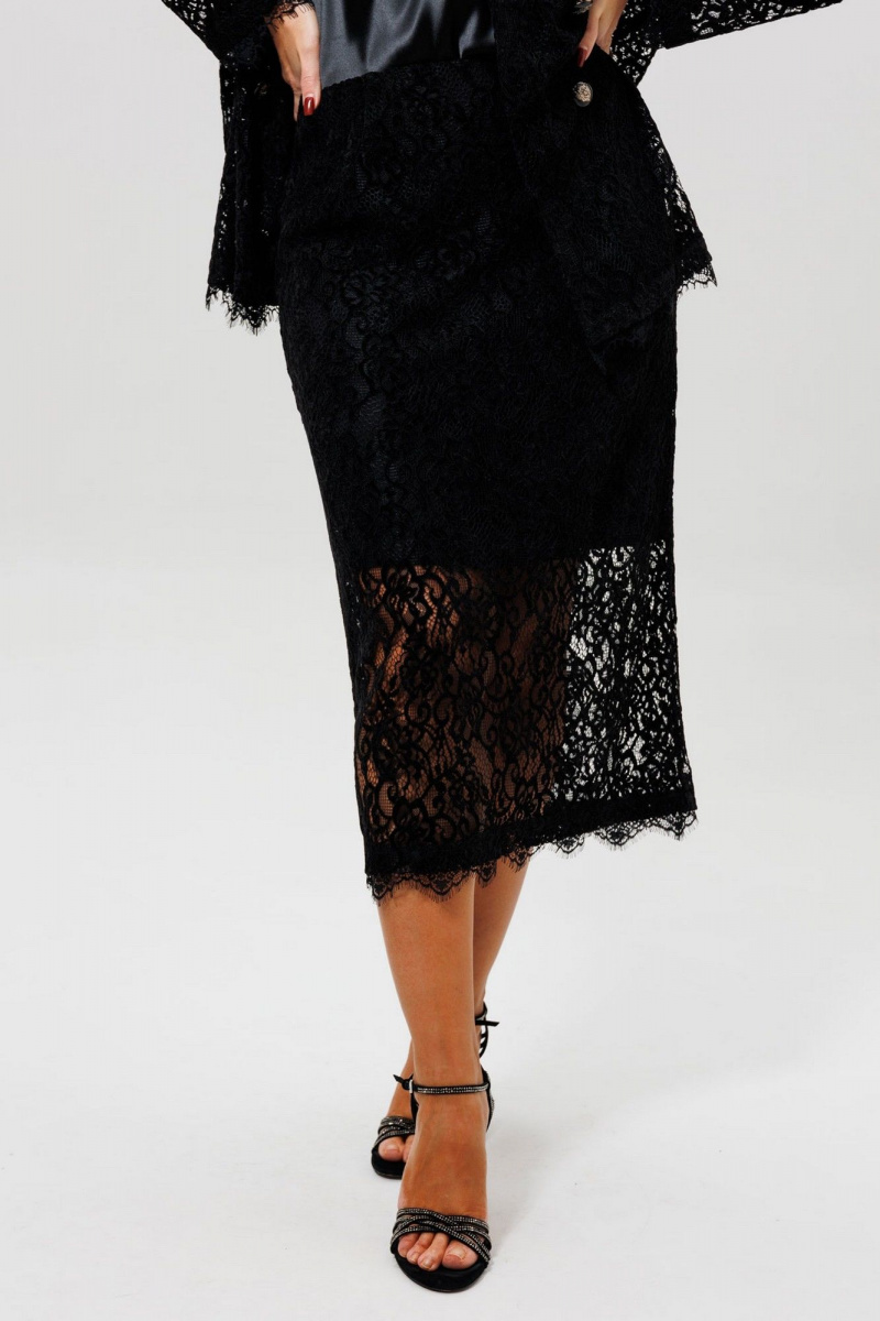 Юбочный костюм Mislana 1284 черный