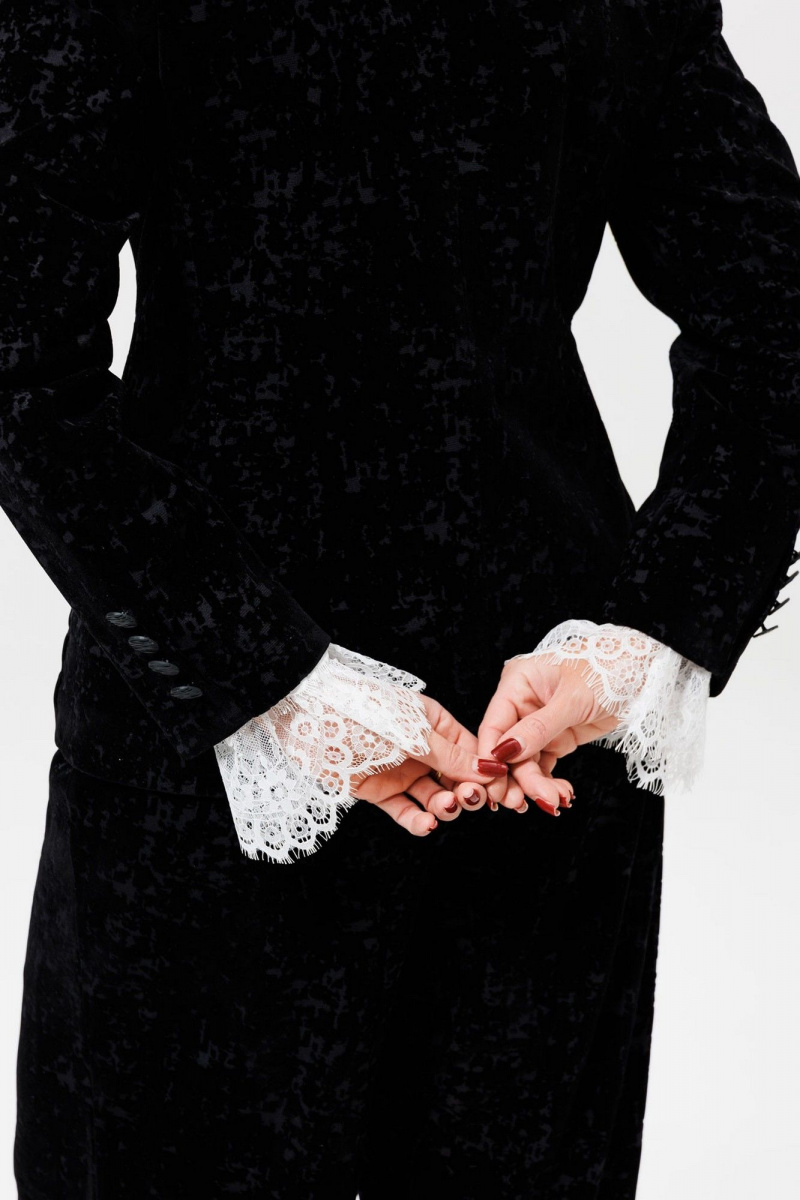 Брючный костюм Mislana 1285м черный