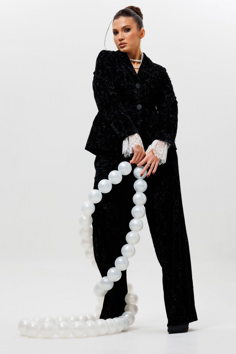 Брючный костюм Mislana 1285м черный