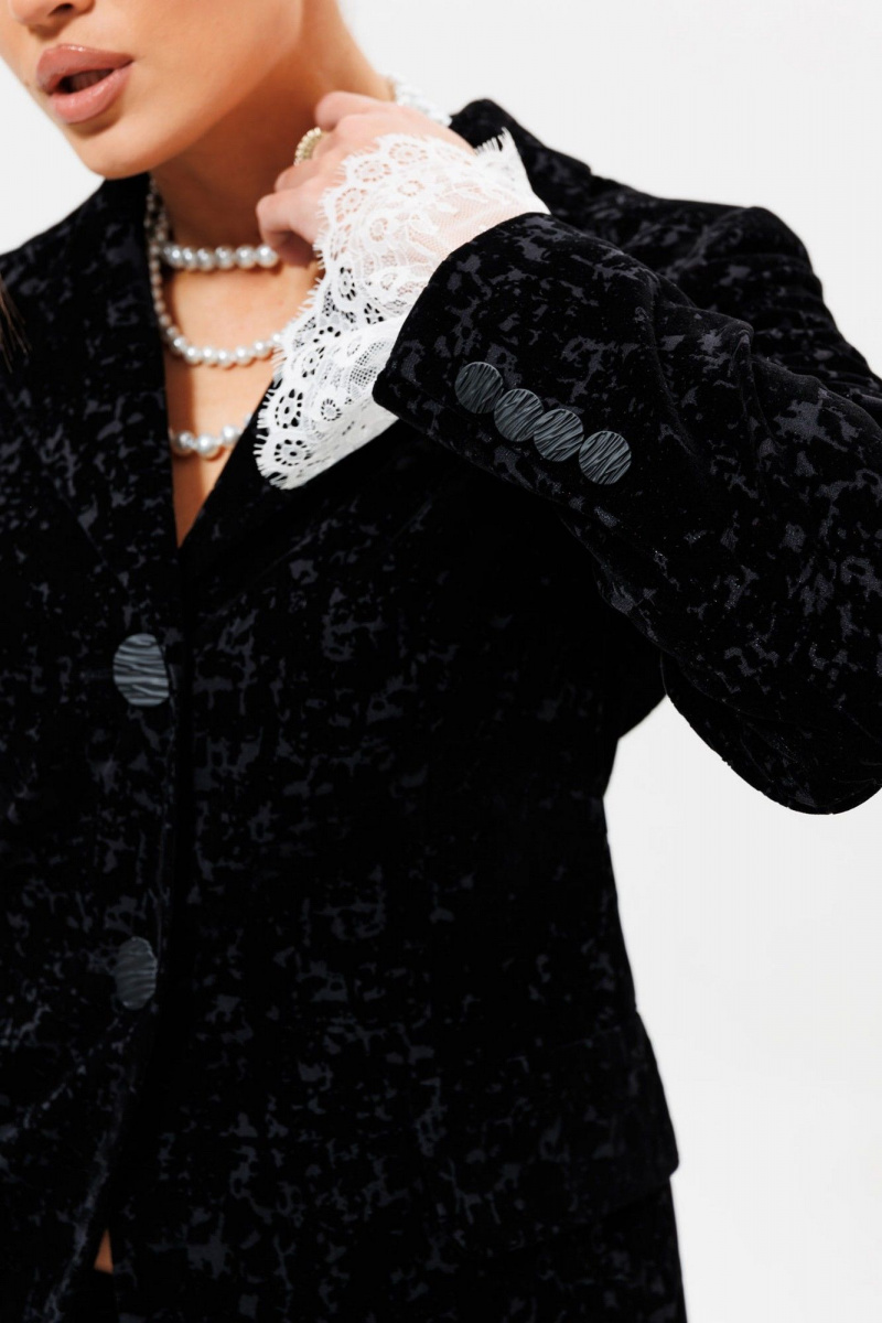 Брючный костюм Mislana 1285м черный