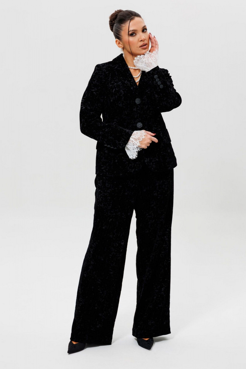 Брючный костюм Mislana 1285м черный