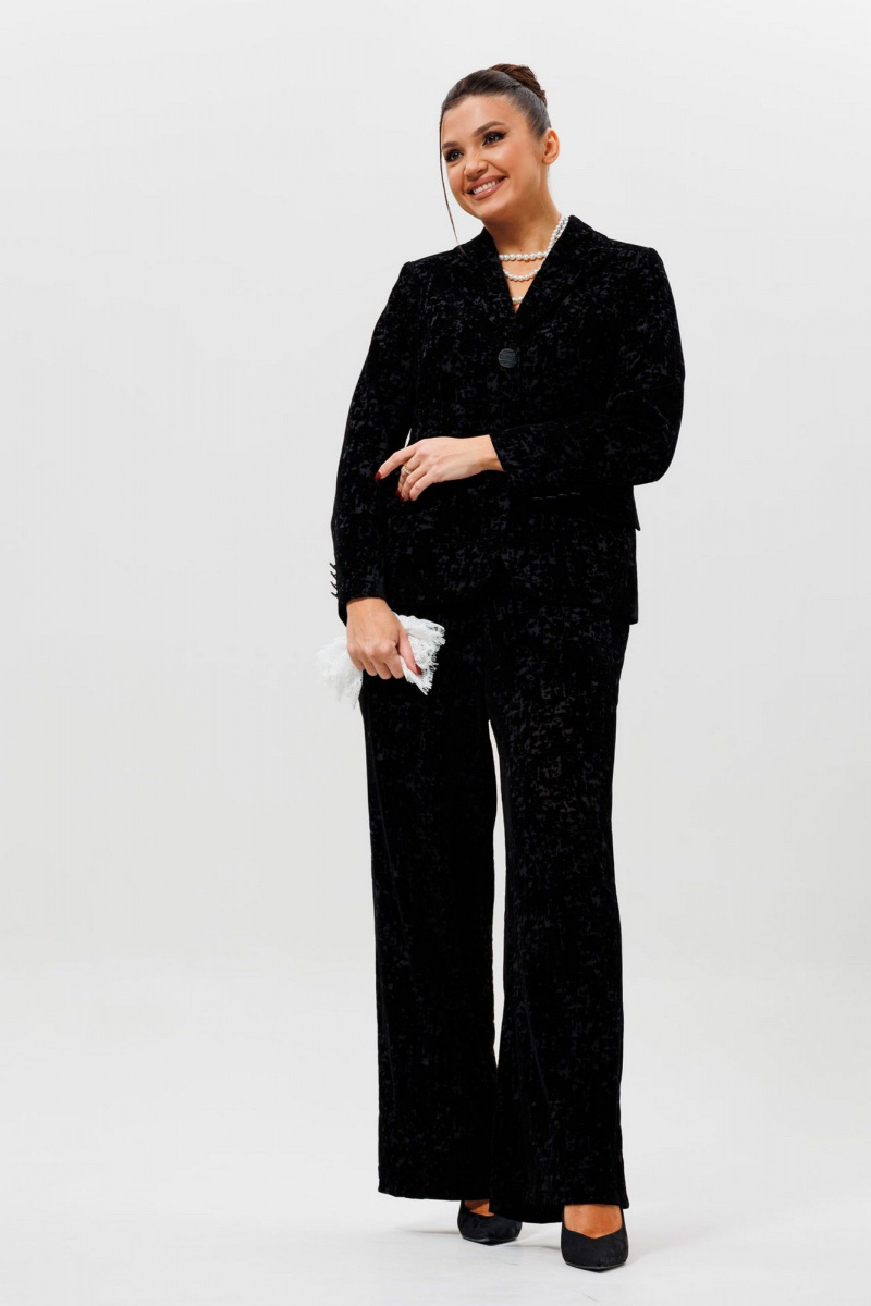 Брючный костюм Mislana 1285 черный