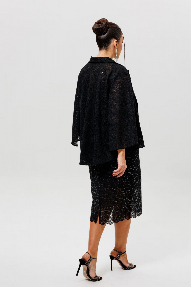 Юбочный костюм Mislana 1286 черный