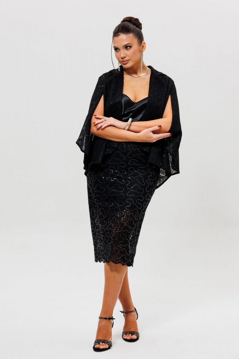 Юбочный костюм Mislana 1286/1 черный