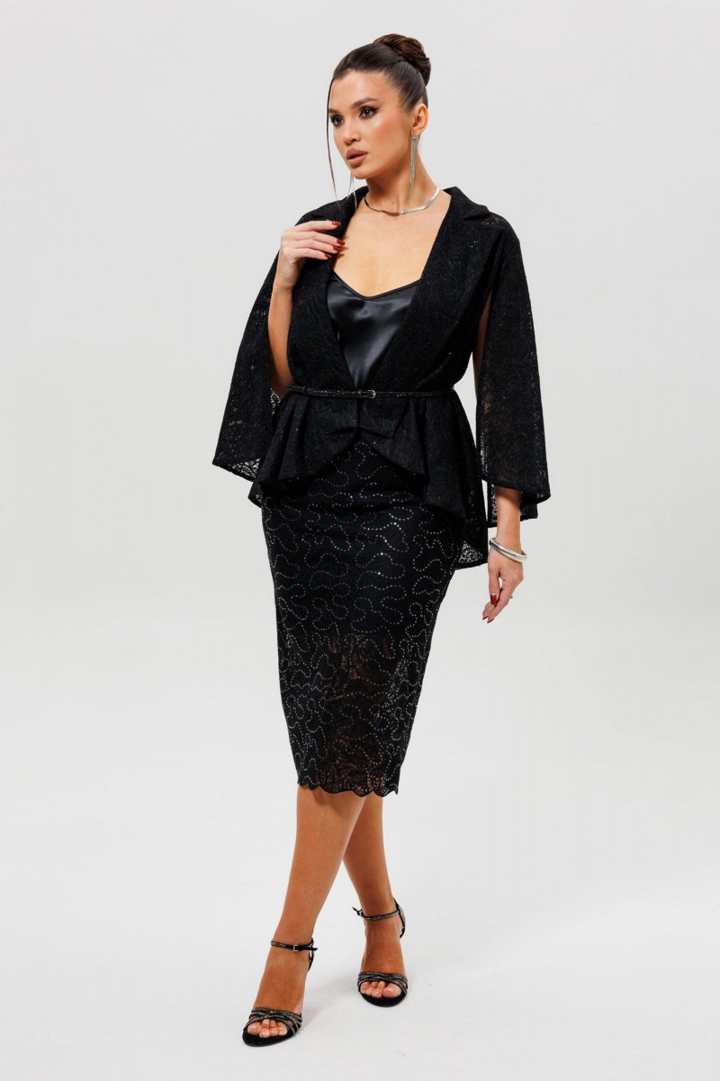 Юбочный костюм Mislana 1286/1 черный