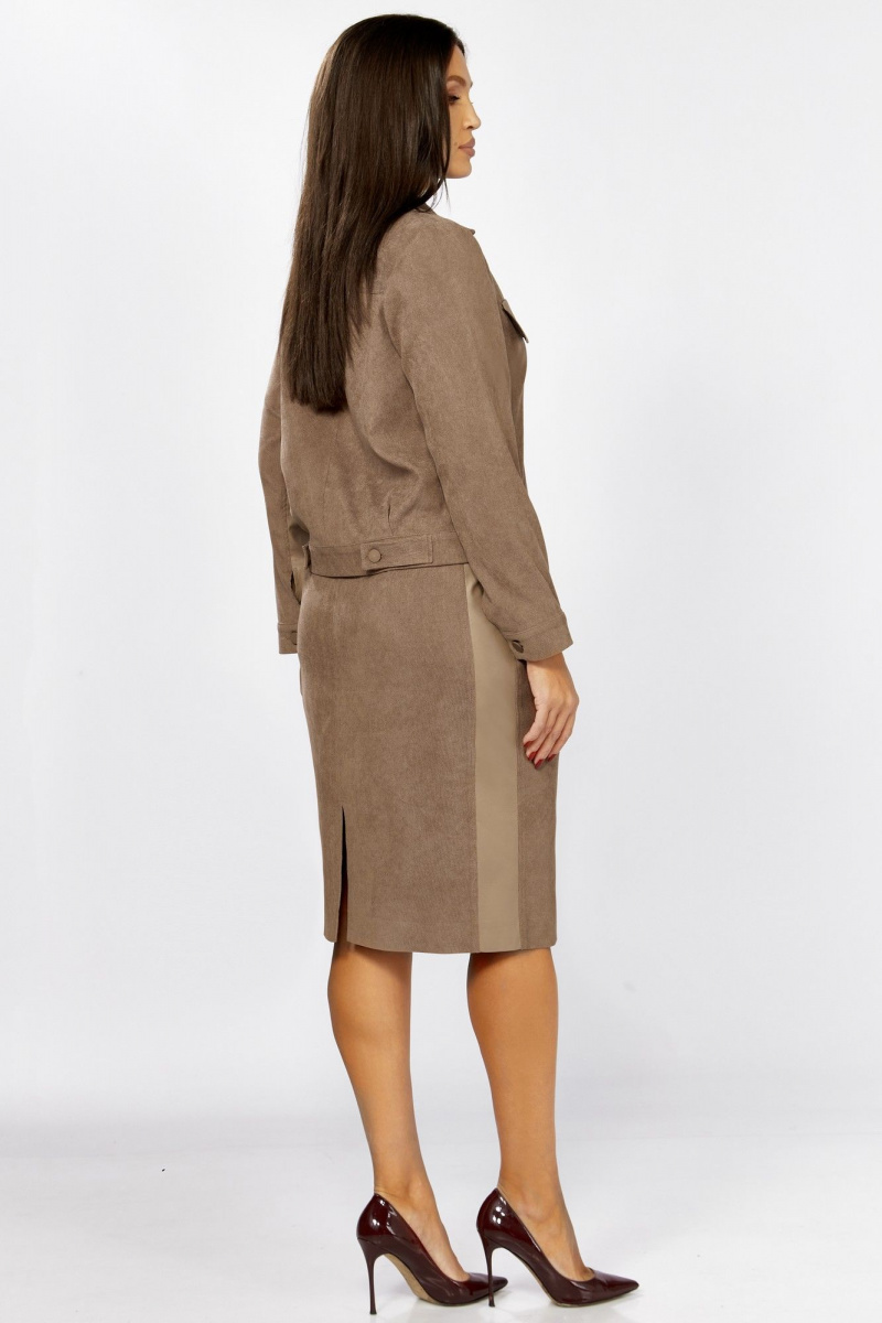 Юбочный костюм Мишель стиль 1334 бежевый