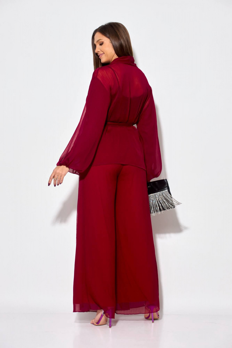 Брючный комплект Anastasia 1063.1 бордовый