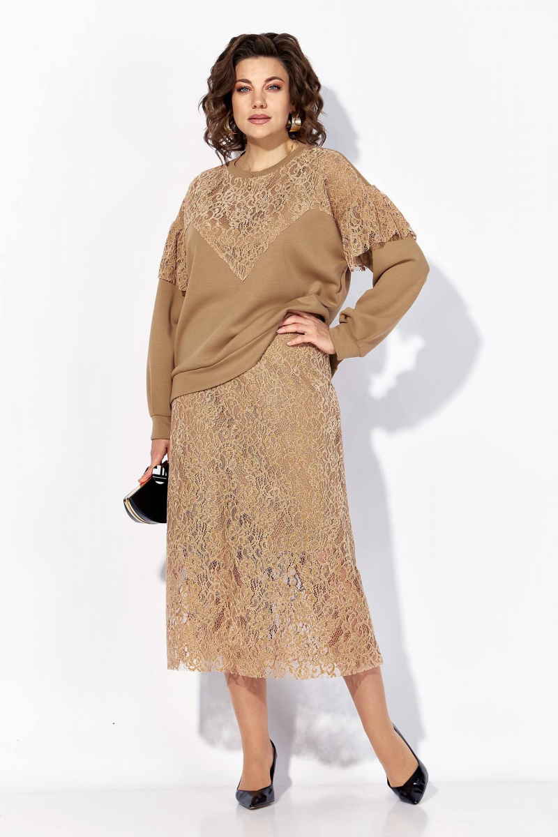 Юбочный комплект Liliana 1499 бежевый