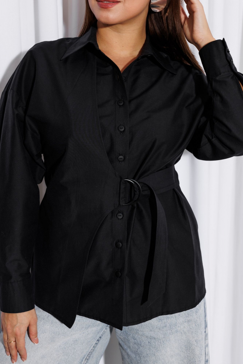 Рубашки Marshop М203 черный