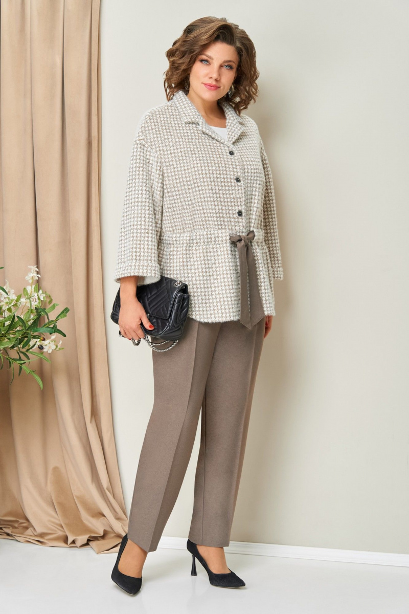 Брючный костюм VOLNA 1441 бежевый