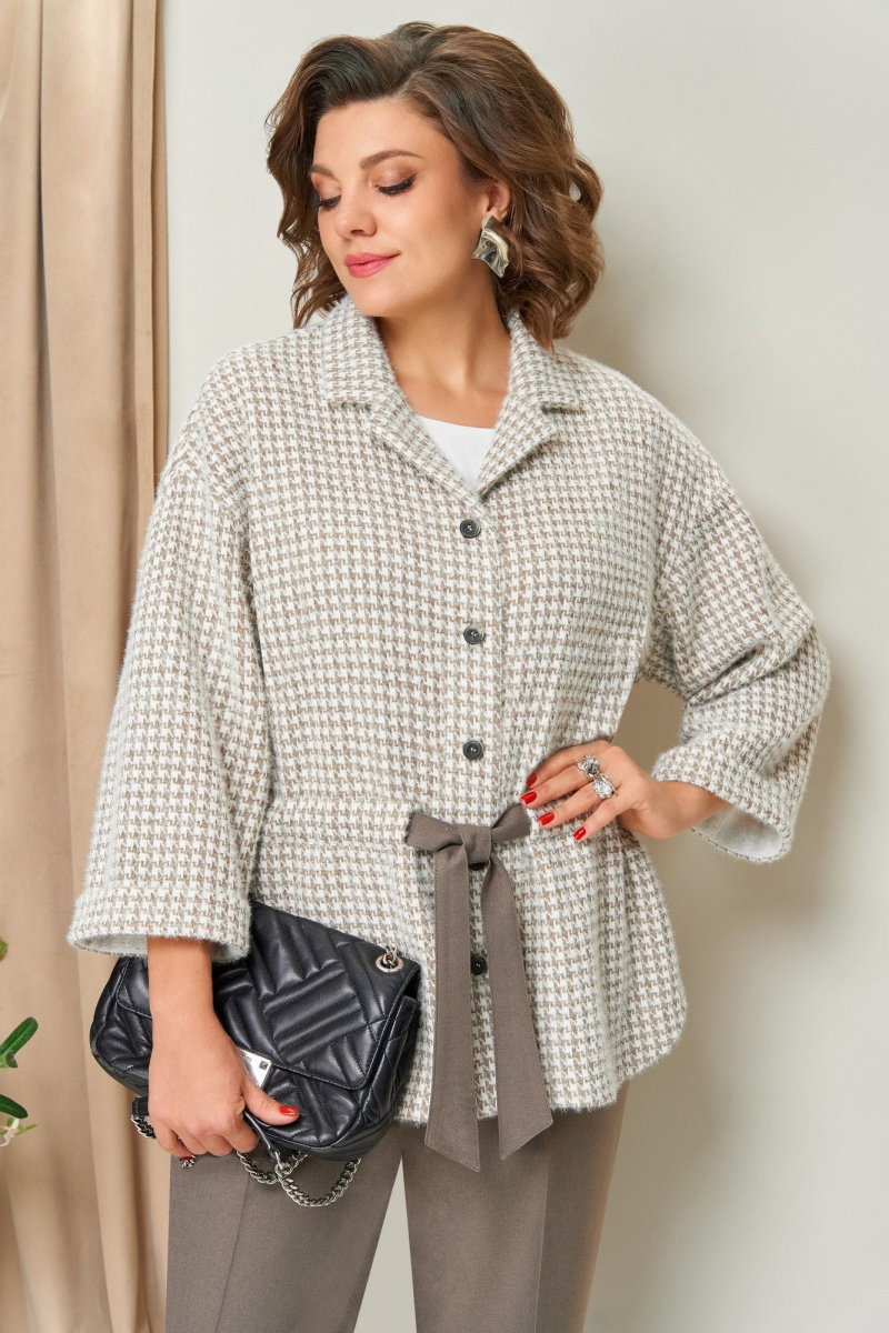 Брючный костюм VOLNA 1441 бежевый