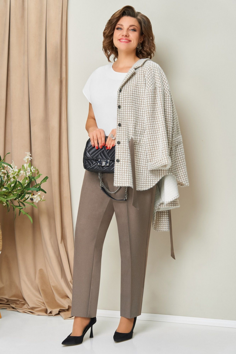 Брючный костюм VOLNA 1441 бежевый