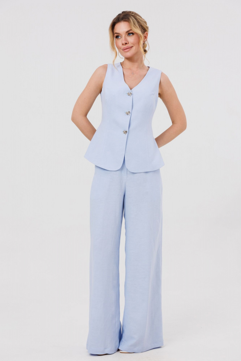 Брючный комплект Marshop М189 голубой