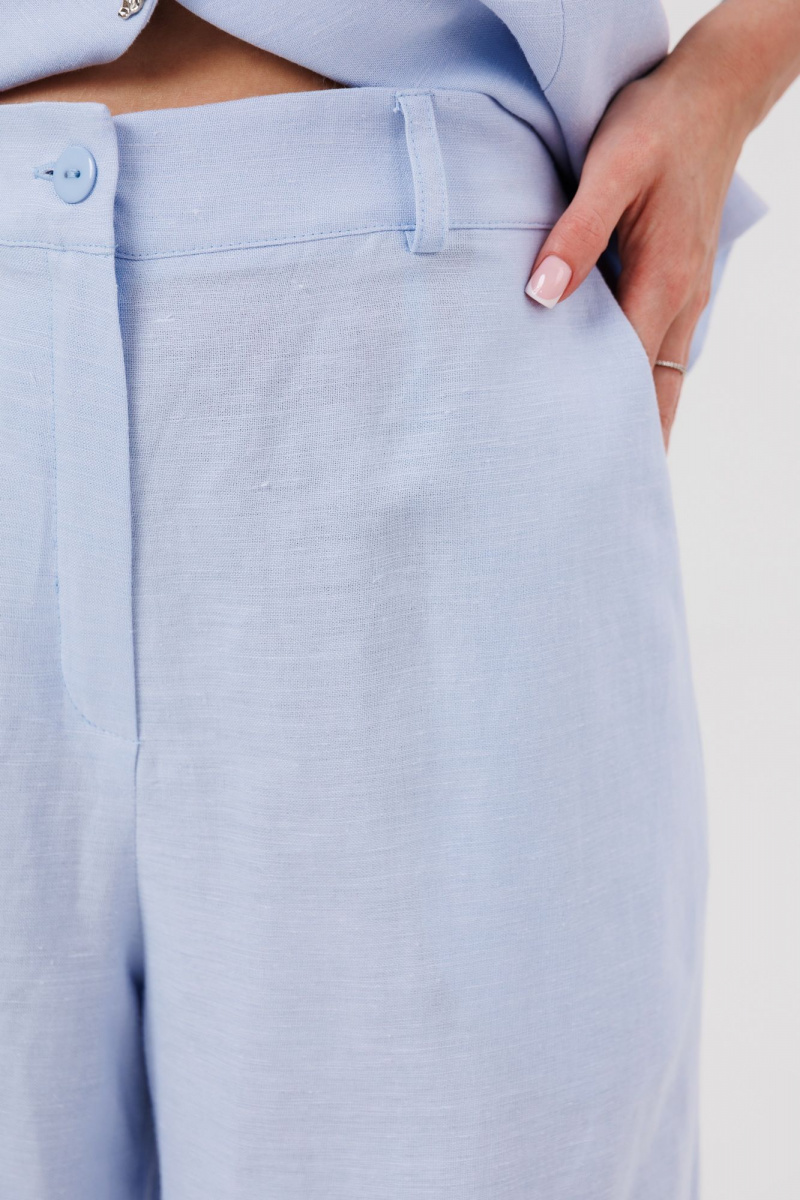 Брючный комплект Marshop М189 голубой