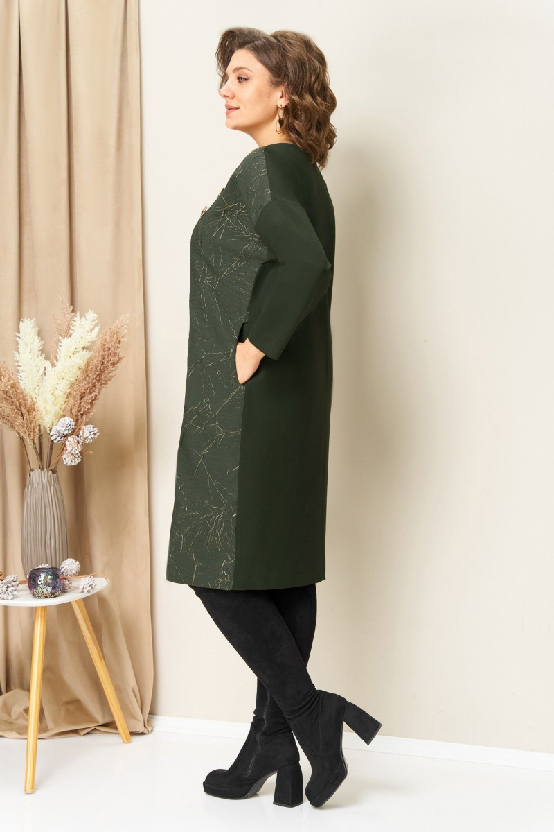 Платья VOLNA 1452 олива