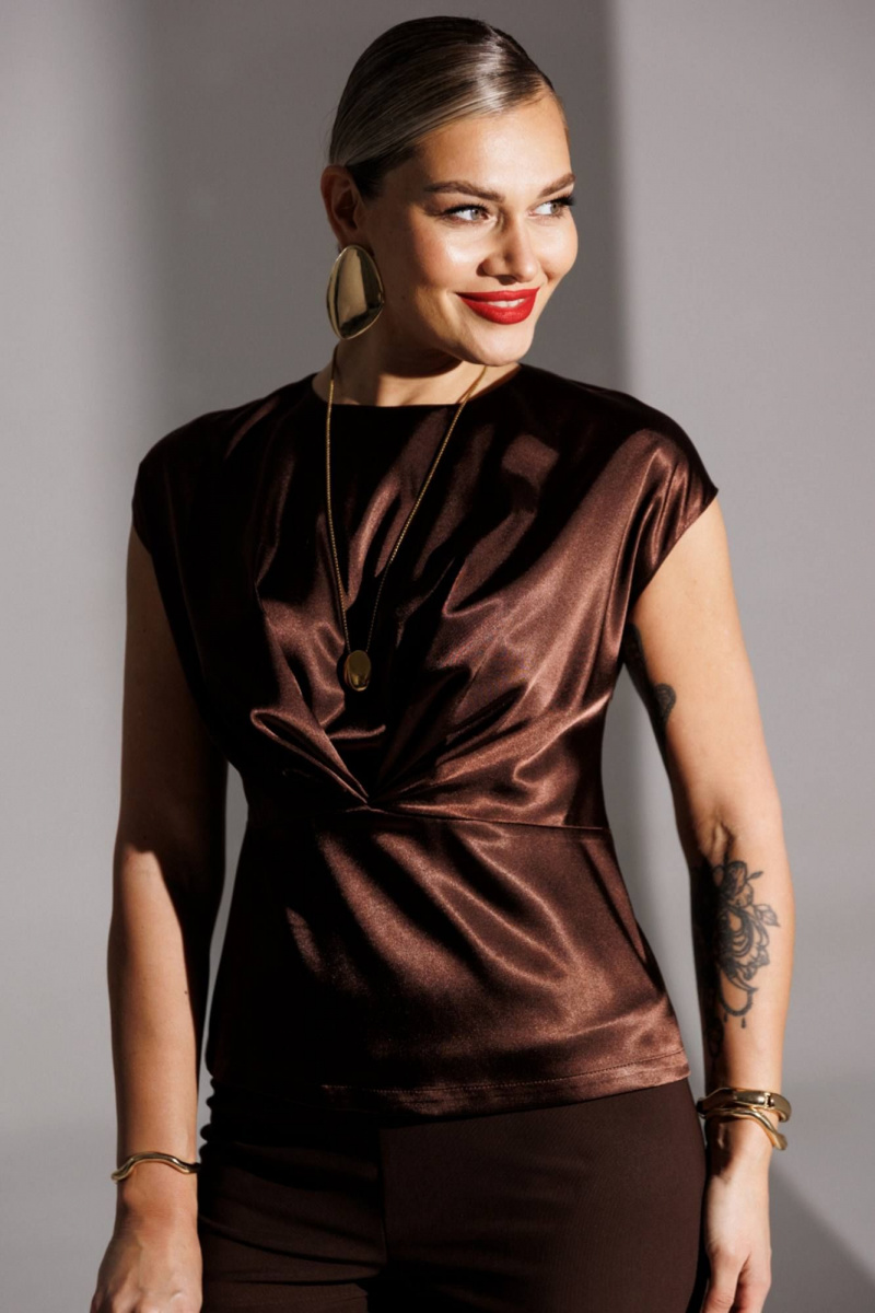 Брючный комплект Мода Юрс 25-2947 коричневый