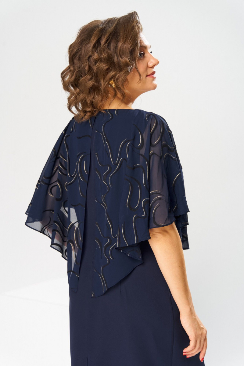 Платья Romanovich Style 1-2371 синий_флок